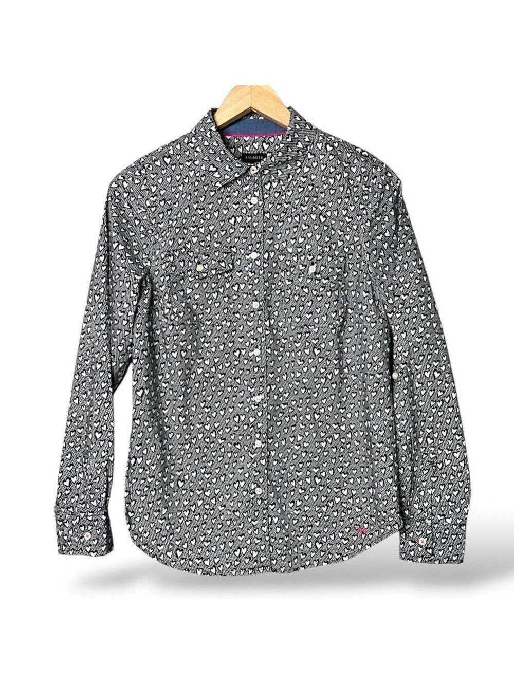 TALBOTS 100% Cotton Button Front Shirt Sz 6